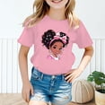 thumbnail image 2 of PMVFHDE Hauts d'Été pour Filles Hauts pour Fille Hauts d'Été pour Fille T-Shirts d'Été Tendance pour Fille T-Shirts Graphiques pour Filles T-Shirts Graphiques pour Enfant T-Shirt Graphique à Col Rond à Manches Courtes pour Fille T-Shirt d'Été Rose, 7-8 Ans, 2 of 5