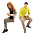 thumbnail image 1 of maskred 1/64 Figurines Peintes Résine Petites Personnes Jouets Modèle Personnage en Résine Kaki, 1 of 1