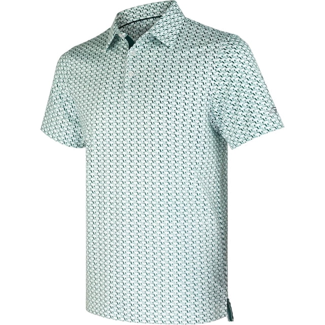 Polos de Golf pour Hommes à Manches Courtes, Évacuation de l'Humidité, Coupe Sèche, Motifs Imprimés, Polo de Performance à Col, Polos de Golf pour Hommes