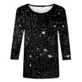 thumbnail image 5 of Ketyyh-chn99 Chandails pour Femmes Amples et Confortables Blouse à Manches Longues Col Rond Tunique Ligne A Blouse Noir,m, 5 of 5