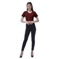 thumbnail image 2 of Moomaya T-shirt Court à Col Rond pour Femmes, Manches Courtes, Été, Coupe Ample, 2 of 7