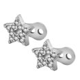 thumbnail image 4 of KLKCMS 2 Pcs Hauts d'Ancrage Dermique et Base en Acier Titane Bijoux de Perçage Étoile/, 4 of 9