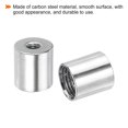 thumbnail image 4 of Unique Bargains Écrou de Raccord Rond M10 à M4 Adaptateur Filetage Convertisseur de Manchon Connecteur de Tige Tube Écrou Argent 15 Pack, 4 of 4