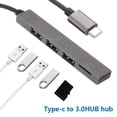thumbnail image 1 of 4 in 1 USB 3.1 Type-C to USB 3.0 TF Reader Slot Hub Adapter for MacBook Pro/Air, 1 of 7