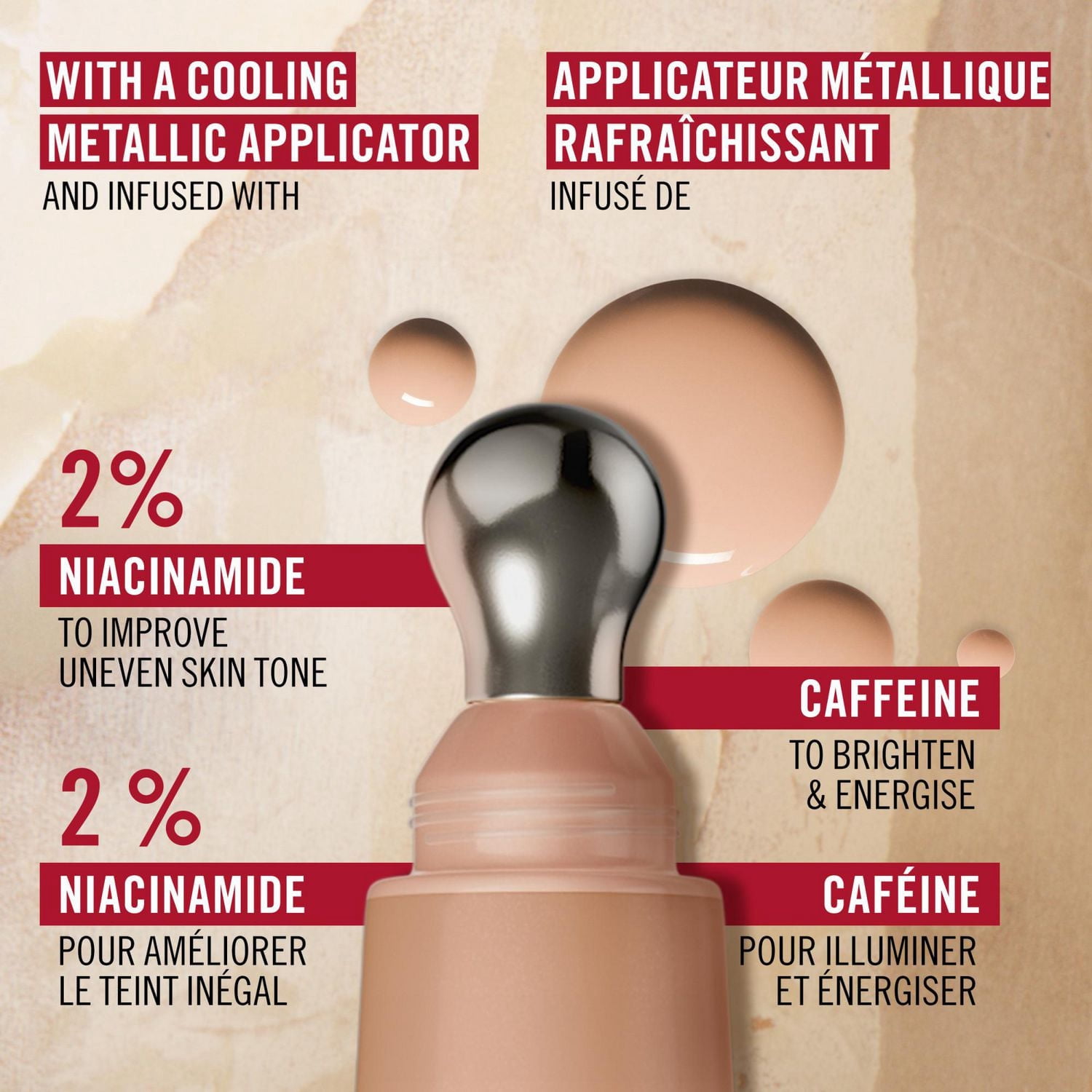 Correcteur et Fond de teint Multi-Tasker Wake Me Up, Illumine, Corrige, Couvrance modulable, Fini lumineux