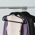 thumbnail image 3 of Velvet Hanger, (Pack of 25), Black, 3 of 3