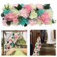 thumbnail image 4 of pitrice Faux Roses Artificial Flower Backdrop Home Office Wall Backdrop Bridal Panel Backdrop Wall Decor Bouquet Decoration, 4 of 8