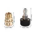 thumbnail image 2 of 1 Set Household Pressure Washer Hose Adapter Brass Pressure Washer Quick Connect Fitting, 2 of 8