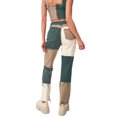 thumbnail image 2 of Kmbangi Pantalon en Jean Patchwork + Taille Haute pour Femme, 2 of 8