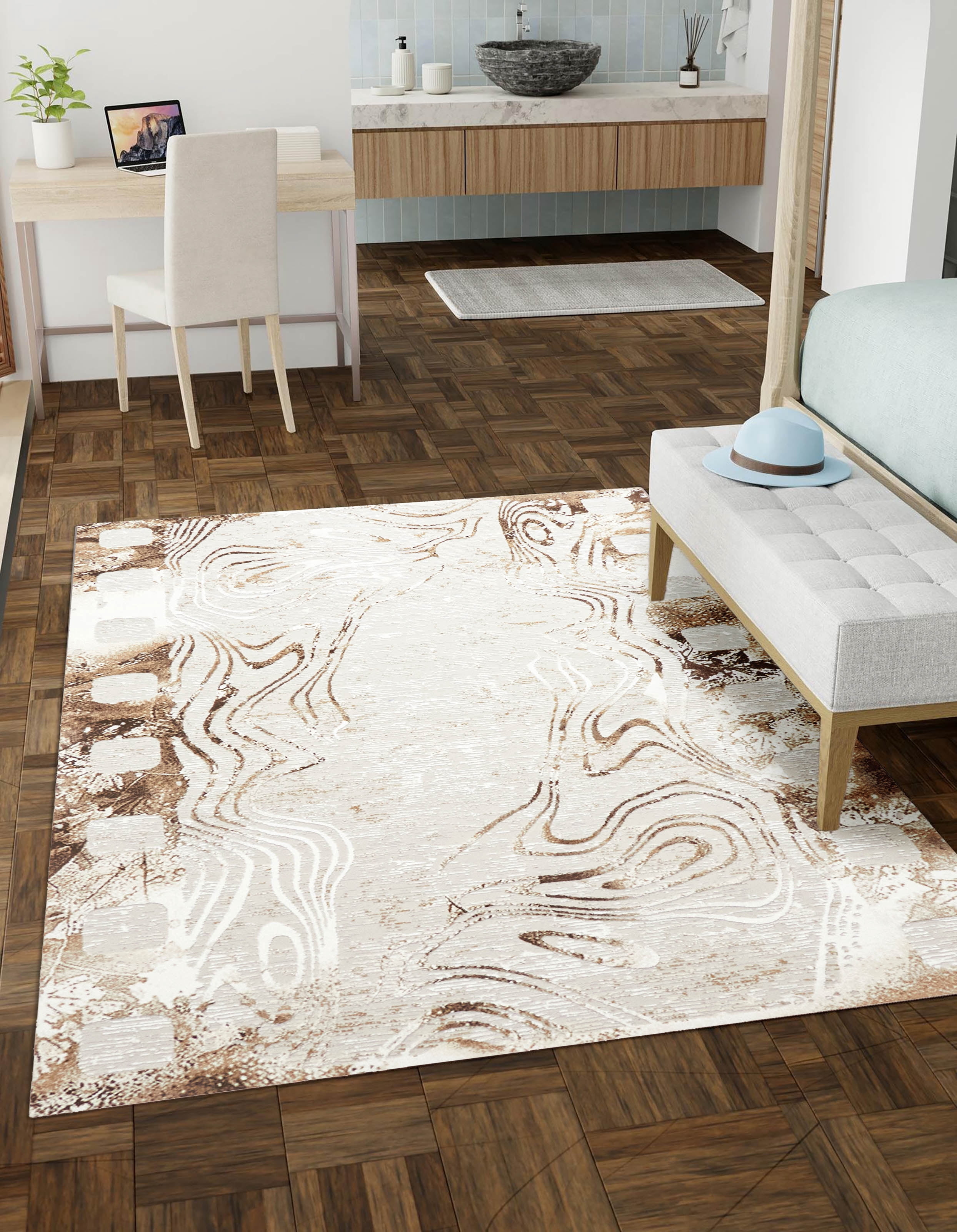 ECARPET Nova Contemporary/Modern Area Rug for Living Room, Bedroom, Dining Entrance
