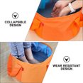 thumbnail image 4 of Weiweiguan 1pc Portable Collapsible Travel Bath Basin Multifunctional Water Basin (Orange), 4 of 6