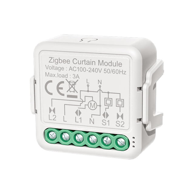 Yeacher Zigbee Smart Curtain Switch Module APP Remote Control Voice Control Timing Group Sharing Compatible with Echo Home for Home Office