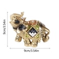 thumbnail image 1 of Feng Shui Elephant Statue,Lucky Feng Shui Green Elephant Sculpture Feng Shui Elephant Top-Notch Performance, 1 of 14
