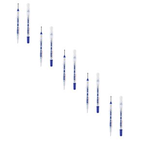 Cqxid Crayon Curler sous $5 Stylo Mise à niveau Long Head Marqueurs de trous profonds Stylos de marquage d'encre de menuiserie Styles colorés marqueurs de construction de stylo de menuisier pour le travail du bois de salle de bains .5ml*5