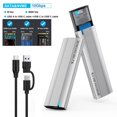thumbnail image 2 of Boîtier Lecteur SSD SATA NVMe M.2 vers USB en Aluminium. Sans Outils USB3.1 2,6Gbps A1S8, 2 of 8