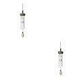 thumbnail image 2 of relayinert Home Décor Stylish Wind Chime Pendant Add Charm To Home Small Wind Chimes green（roundwood） 2Set, 2 of 6