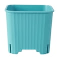thumbnail image 2 of Mini Succulent Planter Colorful Square Plastic Pot Breathable Small Plant Container Desktop Garden Herb Holder Home Office Shelf Balcony Desk Green Plant Pot Decorative Nursery Gift Container, 2 of 6