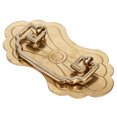 thumbnail image 1 of Poignée de Tiroir Antique Poignée Vintage Tiroirs Tiroirs Poignée Antique 12.8x7cm Fleurs de Richesse Style Chinois Rétro Laiton Tiroirs Vintage avec 2 Vis, 1 of 8