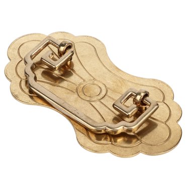 Poignée de Tiroir Antique Poignée Vintage Tiroirs Tiroirs Poignée Antique 12.8x7cm Fleurs de Richesse Style Chinois Rétro Laiton Tiroirs Vintage avec 2 Vis