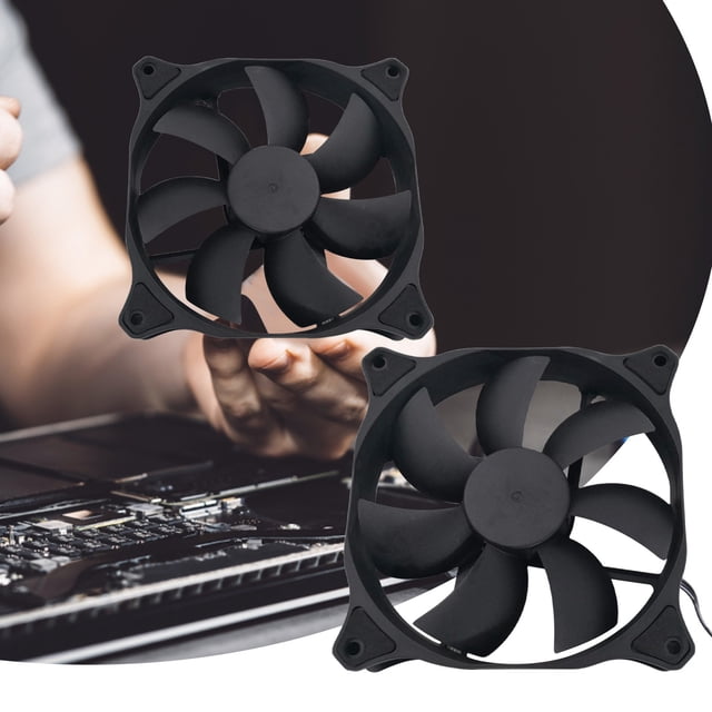PEONAVET Cooling Fans Cooling Fans CPU Cool Fans Chassis Fans 120mm PWM Hydraulic Bearing Case Fan Low-Noise 25 DB Fan Speeds 1500,48 CFM,Intelligent Temperature Control