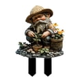thumbnail image 2 of Nilvkv Dwarf Ground Planting Decoration 2D Garden Stake Outdoor Ground Planting Potted Planting Decoration, 2 of 6