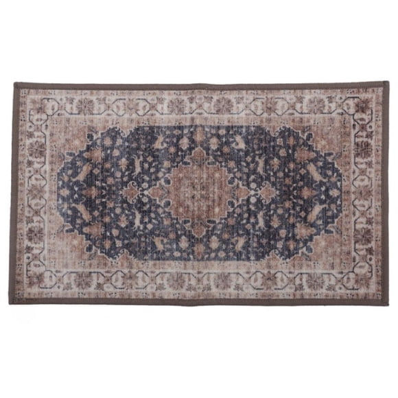 Tapis d'intérieur imprimé persan Vienna 45,7 x 76,2 cm, en nylon, avec envers antidérapant, de Home Décor Inc.
