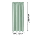 thumbnail image 3 of Avdolw Solid Color Silk Curtains - Heat Insulating, Energy Saving, Darkening & Noise Reducing for Bedroom & Kitchen, Easy Install, 3 of 3