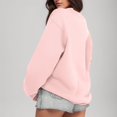 thumbnail image 4 of 2025 Femmes Chandail à Manches Longues Vêtements Actifs Ensemble pour Femmes Décontracté Col Rond Coupe Ample Chandail de Baseball Femmes Chandail à Capuchon Pollover Molleton Automne Chandails Vierges, 4 of 7