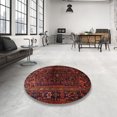 thumbnail image 3 of Ahgly Tapis Rectangulaire Intérieur Traditionnel Rouge Brun Persan, 9 Pieds x 12 Pieds, 3 of 6