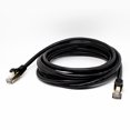 thumbnail image 3 of SatelliteSale RJ45 Cat-7 Network Ethernet SSTP Internet Cable Universal Wire Black Cord 12 feet, 3 of 6