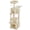 Beige, variant on PAWZ Road 72 inch Large Cat Tree Tower with Sisal Scratching Posts and 2 Condos for Indoor Cats Gray