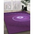 thumbnail image 3 of Ahgly Tapis Rectangulaire Lavable en Machine Intérieur Transitionnel Orchidée Foncée Violet, 8 Pieds x 10 Pieds, 3 of 7
