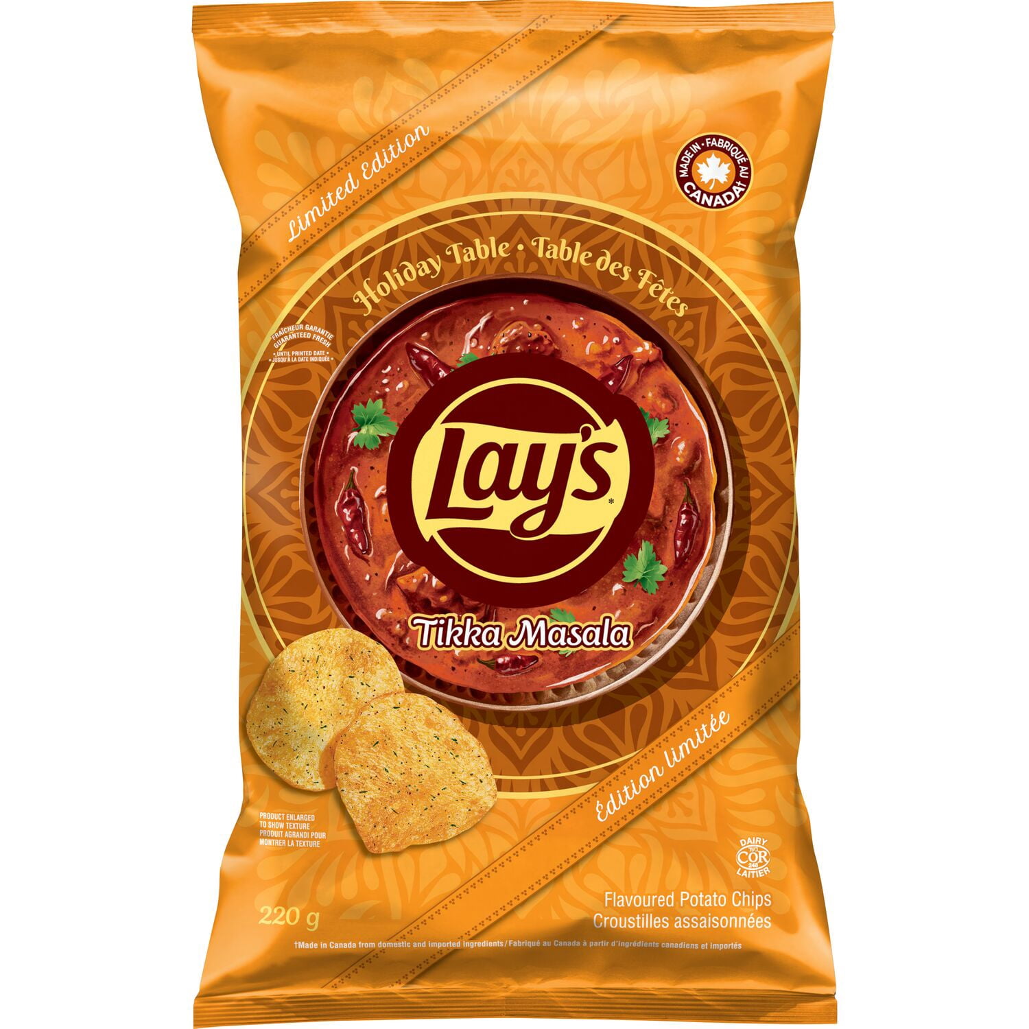 Lay’s croustilles assaisonnées Tikka Masala