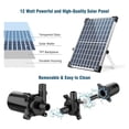 thumbnail image 2 of 12W Powerful Solar Fountain Pump, Solar Water Fountain With 12 Double-Layer Nozzles Outdoor Solar Fountain For Pond Pool ,High Efficiency, 2 of 6