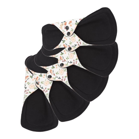 Reusable Sanitary Pad, Super Absorbent 5pcs Soft Breathable Cotton Menstrual Pad for Home
