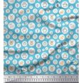 thumbnail image 1 of Soimoi Polyester Crepe Fabric Star & Cute Animals Kids Print Fabric by Yard 52 Inch Wide, 1 of 3