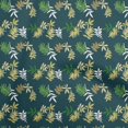 thumbnail image 1 of oneOone Viscose Chiffon Teal Green Fabric Leaves Craft Projects Decor Fabric Printed By The Yard 42 Inch Wide, 1 of 5