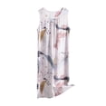 thumbnail image 2 of Hipattires Nuisettes Sans Manches pour Femmes Liquidation Longue Robe de Pyjama pour Femmes Blanche Nuisettes à Enfiler, 2 of 3