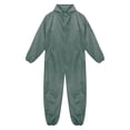 thumbnail image 3 of Sxiwei Mens One Piece Work Coveralls Jumpsuits Long Sleeves Front Zipper Mechanics Body Suits Gray A L, 3 of 6