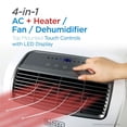 thumbnail image 3 of BLACK+DECKER Air Conditioner, 12,000 BTU Air Conditioner Portable for Room and Heater up to 550 Sq. Ft. with Remote Control, White, 3 of 7