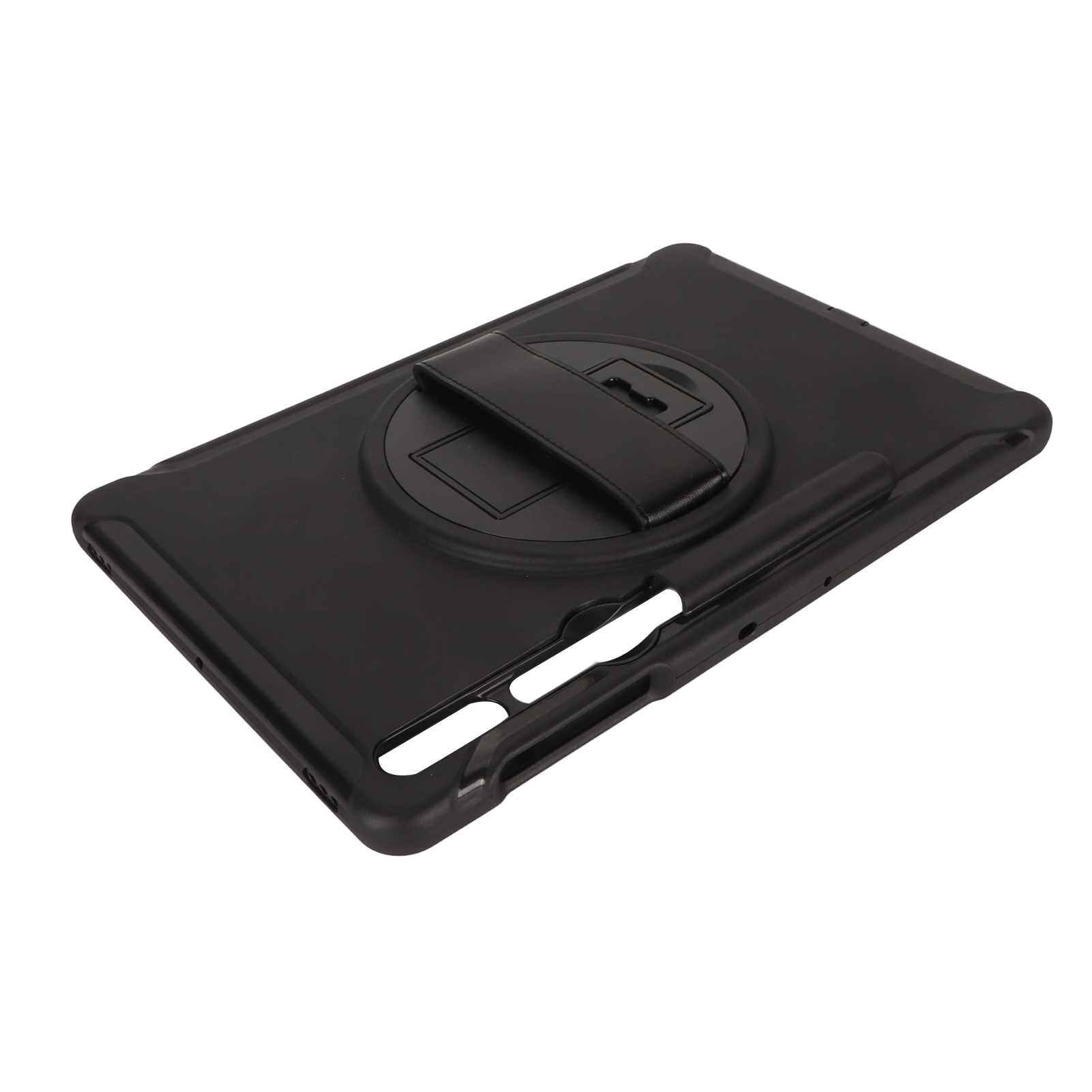 Tablet Protective Case Cover, Shockproof Rugged Tablet Case Multifunction 3 Layer Drop Protection with Kickstand for  Tab S8+ for  Tab S9+X810 Black