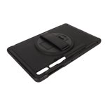 Tablet Protective Case Cover, Shockproof Rugged Tablet Case Multifunction 3 Layer Drop Protection with Kickstand for  Tab S8+ for  Tab S9+X810 Black