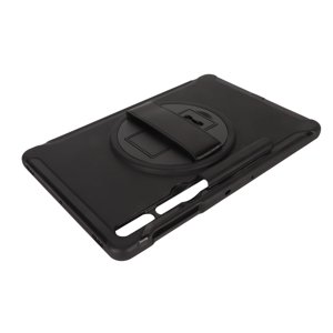 Tablet Protective Case Cover, Shockproof Rugged Tablet Case Multifunction 3 Layer Drop Protection with Kickstand for  Tab S8+ for  Tab S9+X810 Black