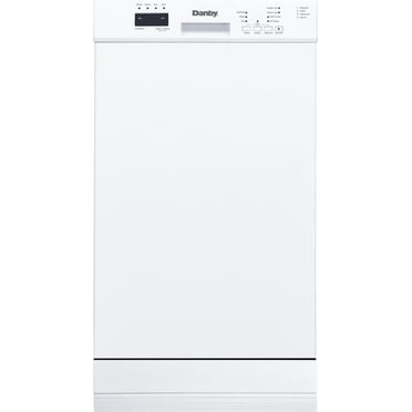 Danby DDW18D1EW 18" Wide Built-in Dishwasher in White