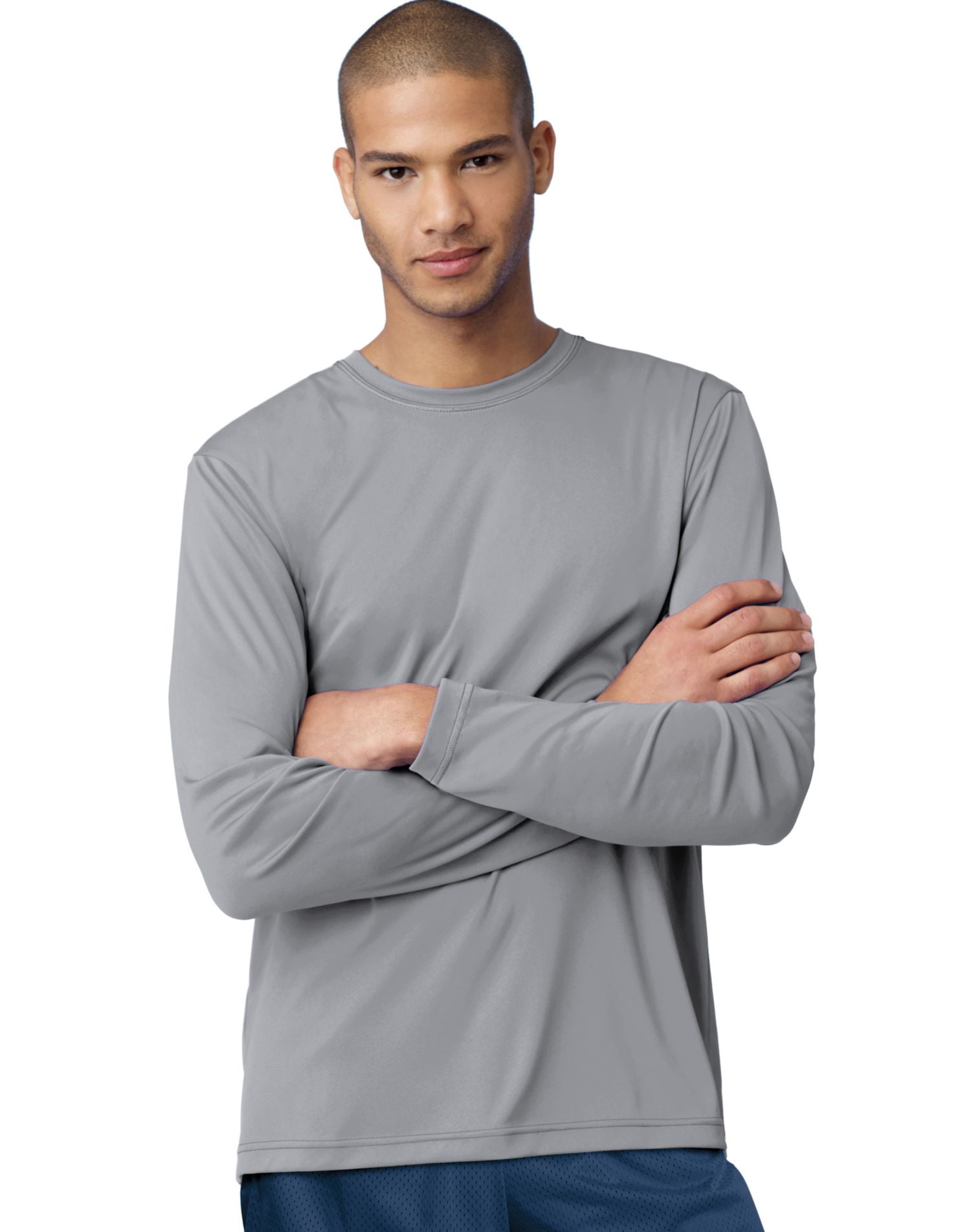 Hanes Cool DRI Performance Men`s Long-Sleeve T-Shirt - Best-Seller, XS