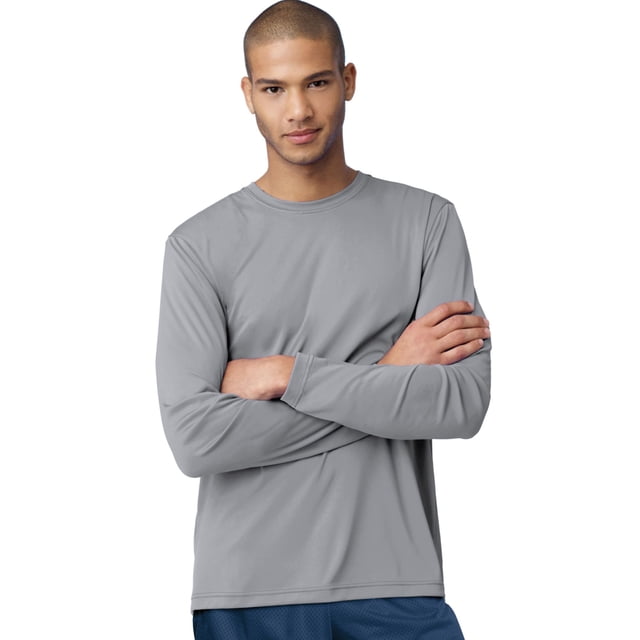 Hanes T-Shirt à Manches Longues pour Hommes Cool DRI Performance - Meilleur Vendeur, TP