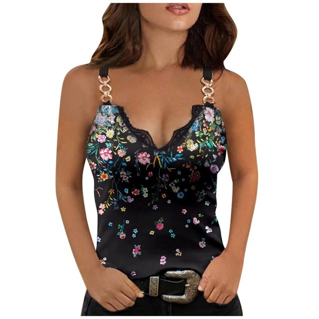 CHUANK Ichuanyi Blouse Sans Manches à Col en V pour Femmes, Mode Décontractée avec Fermeture Éclair