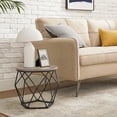 thumbnail image 2 of Boutique Home Modern Geometric Design Round Coffee Accent Tables, Set of 2 Side Tables, 2 of 7