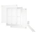 thumbnail image 3 of Uxcell Acrylic Collage Photo Frame, Fits Photos Floating Magnetic Picture Frames with Stand for Home Refrigerator Fridge Gray, 3 of 7