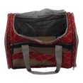 thumbnail image 4 of Pet Carrier, Dog Carrier Travel Bag High Elasticity PVC Collapsible Multi Grid Design Bite  Reflective Webbing  For Outdoor For Cat Wine Red,Grey, 4 of 8